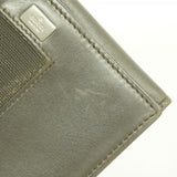 【6fd5895】グッチ 財布 035 1408 2090 レザー ダークブラウン シルバー金具【中古】レディース