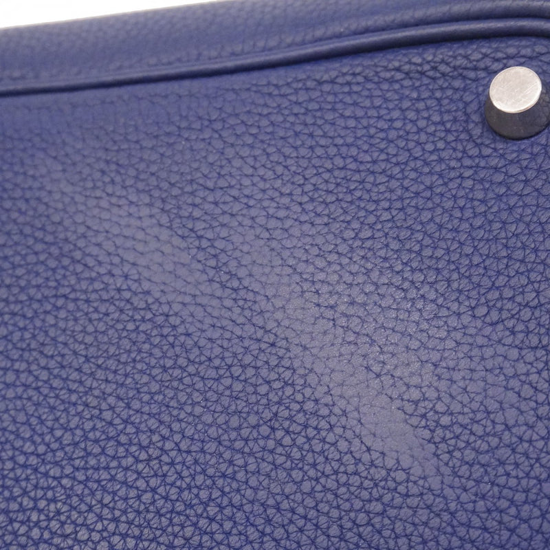 【6fd5899】エルメス ハンドバッグ ピコタンロックPM トリヨンモーリス ブルーアンクル シルバー金具 C刻印【中古】レディース