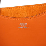 【6fd5900】エルメス ハンドバッグ インザループ18 トリヨンクレマンス オレンジミニアン シルバー金具 W刻印【中古】レディース