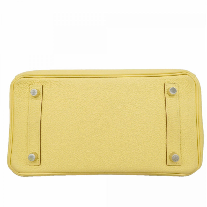 【6fd5904-g】エルメス ハンドバッグ バーキン25 トゴ ジョーヌプッサン シルバー金具 W刻印【中古】レディース
