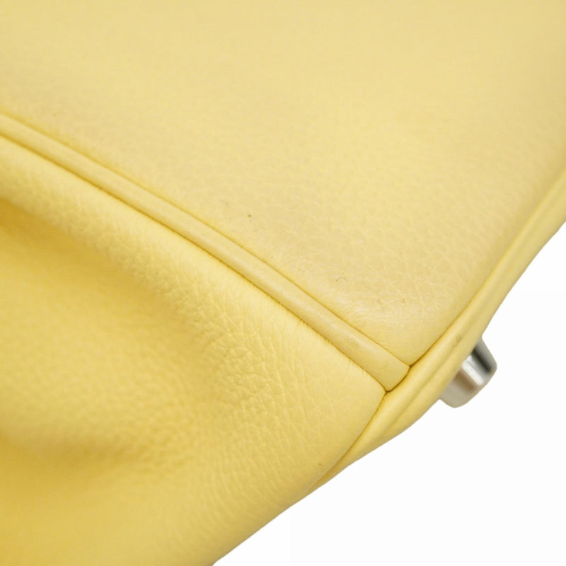 【6fd5904-g】エルメス ハンドバッグ バーキン25 トゴ ジョーヌプッサン シルバー金具 W刻印【中古】レディース
