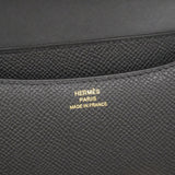 【6fd5905-g】エルメス ショルダーバッグ コンスタンスミニ ヴォーエプソン ブラック ゴールド金具 G刻印【中古】レディース