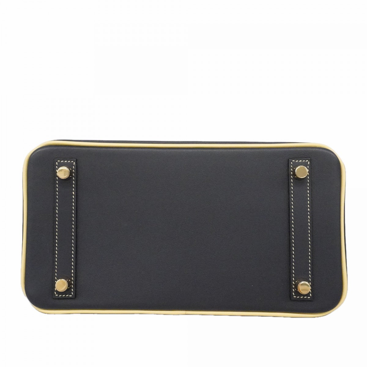 【6fd5907-g】エルメス ハンドバッグ バーキン25 スイフト リモンチェッロ ブルーオーシャン ゴールド金具 T刻印 スペシャルオーダー【中古】レディース