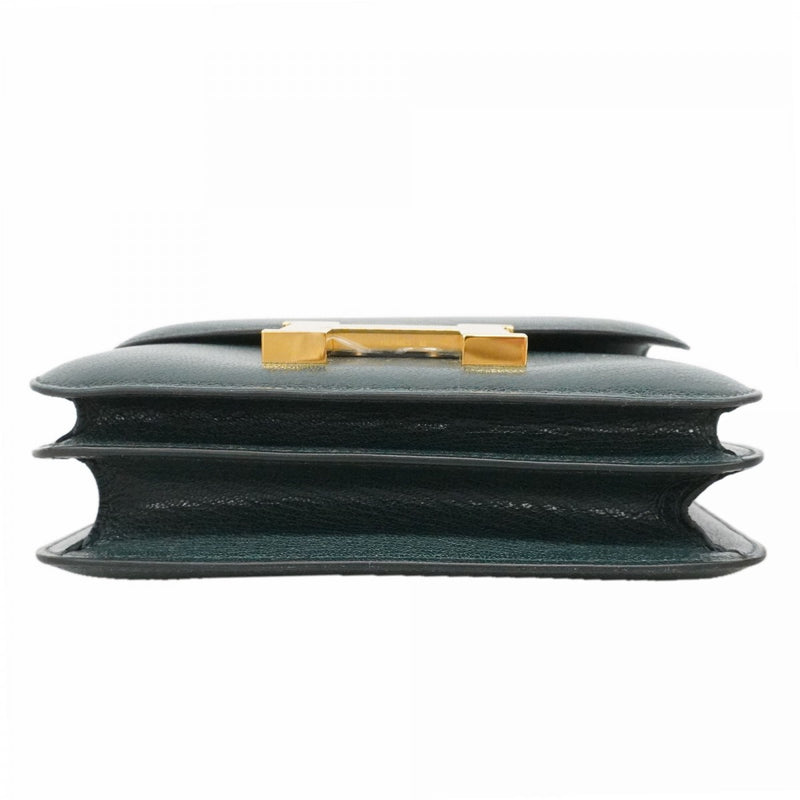 【6fd5910】エルメス ショルダーバッグ コンスタンスミニ シェブルミゾル ヴェール ゴールド金具 G刻印【中古】レディース