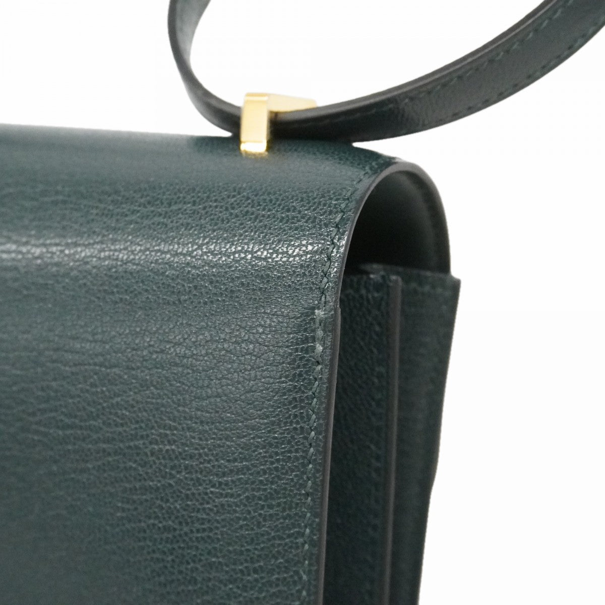 【6fd5910】エルメス ショルダーバッグ コンスタンスミニ シェブルミゾル ヴェール ゴールド金具 G刻印【中古】レディース
