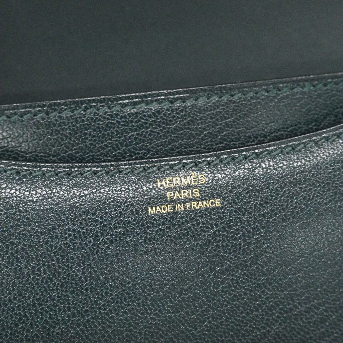 【6fd5910】エルメス ショルダーバッグ コンスタンスミニ シェブルミゾル ヴェール ゴールド金具 G刻印【中古】レディース