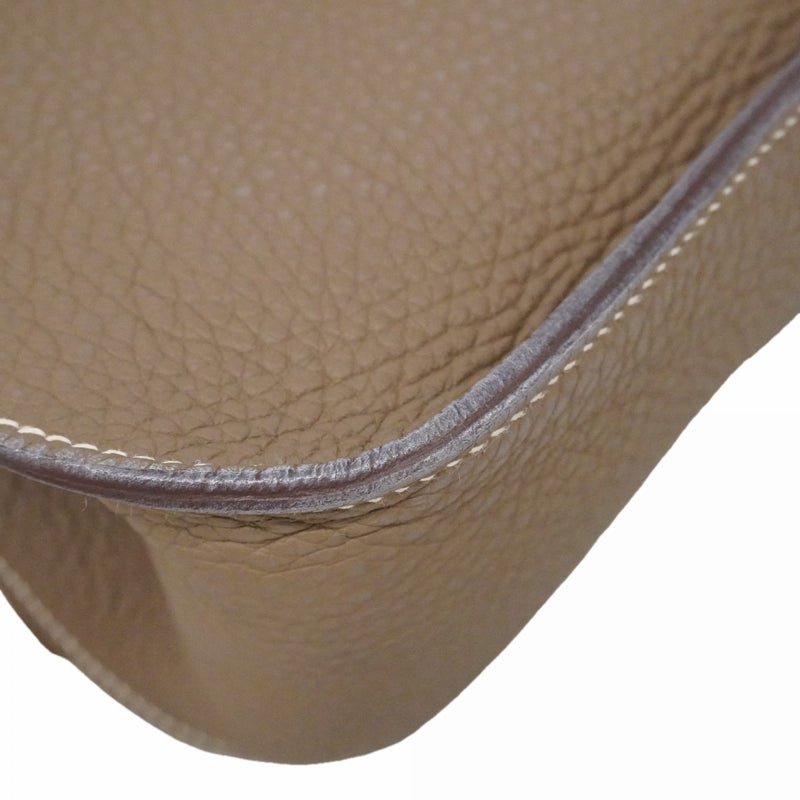 【6fd5911】エルメス ショルダーバッグ ジプシエール28 トリヨンクレマンス エトゥープ シルバー金具 □N刻印【中古】レディース