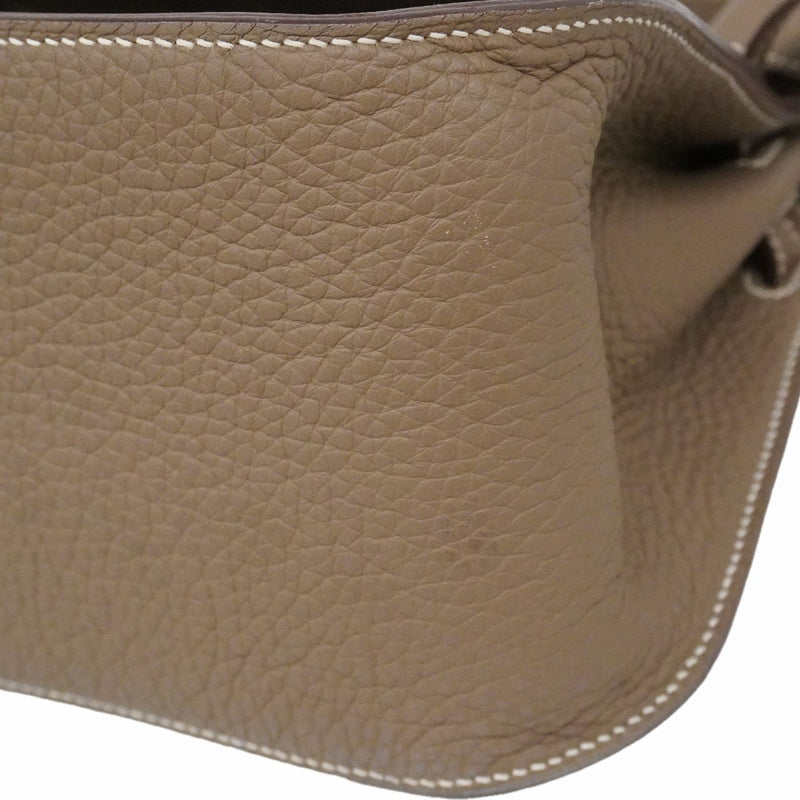 【6fd5911】エルメス ショルダーバッグ ジプシエール28 トリヨンクレマンス エトゥープ シルバー金具 □N刻印【中古】レディース