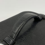 【6fd5913】シャネル バニティバッグ キャビアスキン ブラック ゴールド金具【中古】レディース