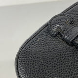 【6fd5913】シャネル バニティバッグ キャビアスキン ブラック ゴールド金具【中古】レディース