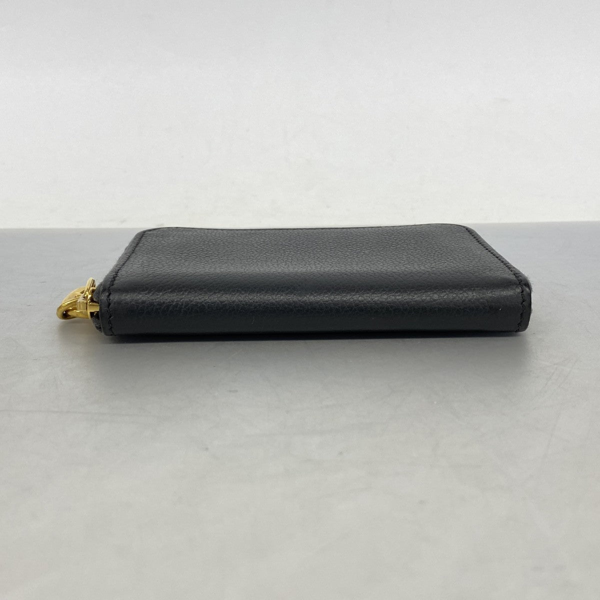 【6fd5922】エルメス コインケース ジップアンゴーコンパクト エバーカラー グリミスティ ゴールド金具 B刻印【中古】レディース