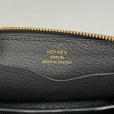 【6fd5922】エルメス コインケース ジップアンゴーコンパクト エバーカラー グリミスティ ゴールド金具 B刻印【中古】レディース