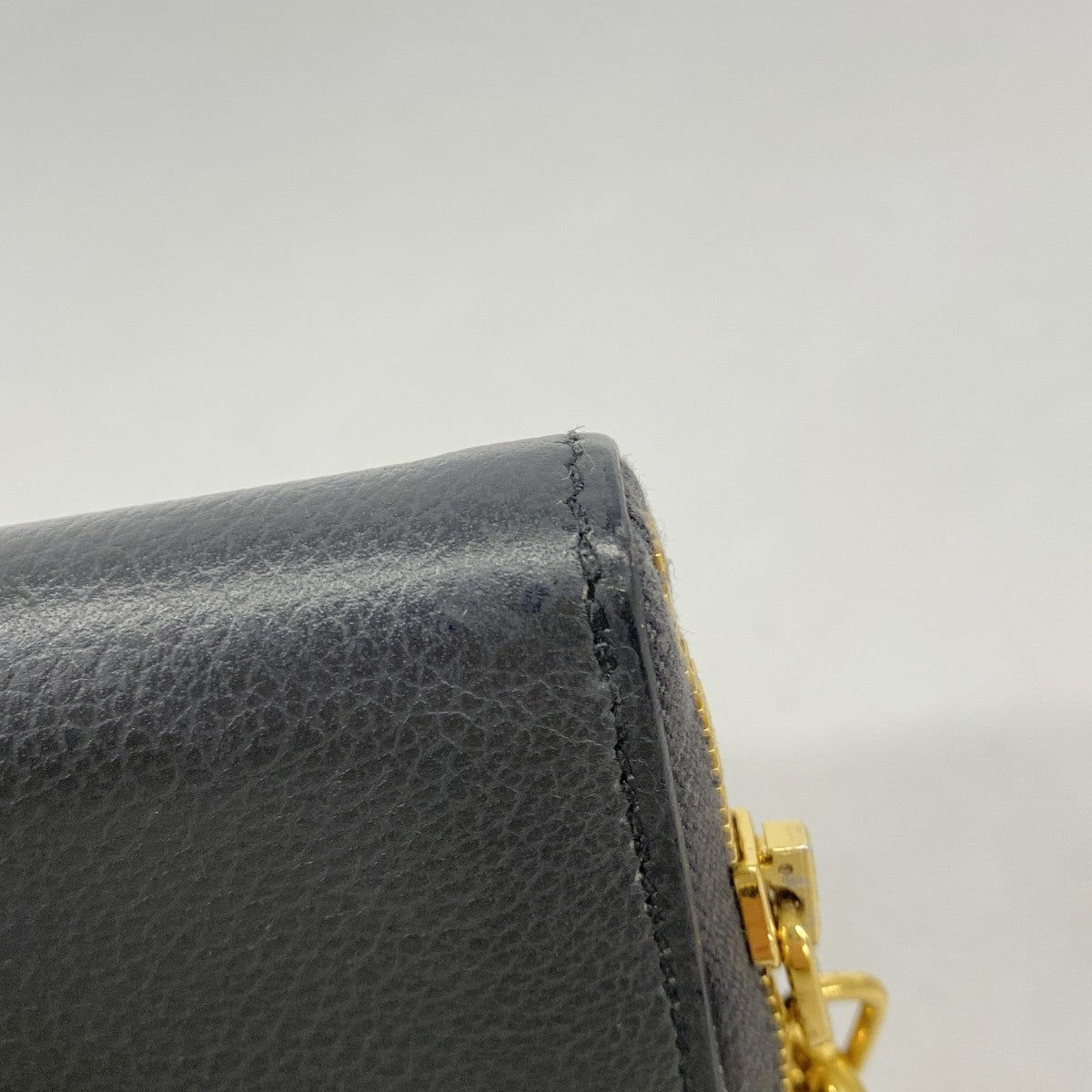 【6fd5922】エルメス コインケース ジップアンゴーコンパクト エバーカラー グリミスティ ゴールド金具 B刻印【中古】レディース