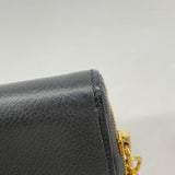 【6fd5922】エルメス コインケース ジップアンゴーコンパクト エバーカラー グリミスティ ゴールド金具 B刻印【中古】レディース