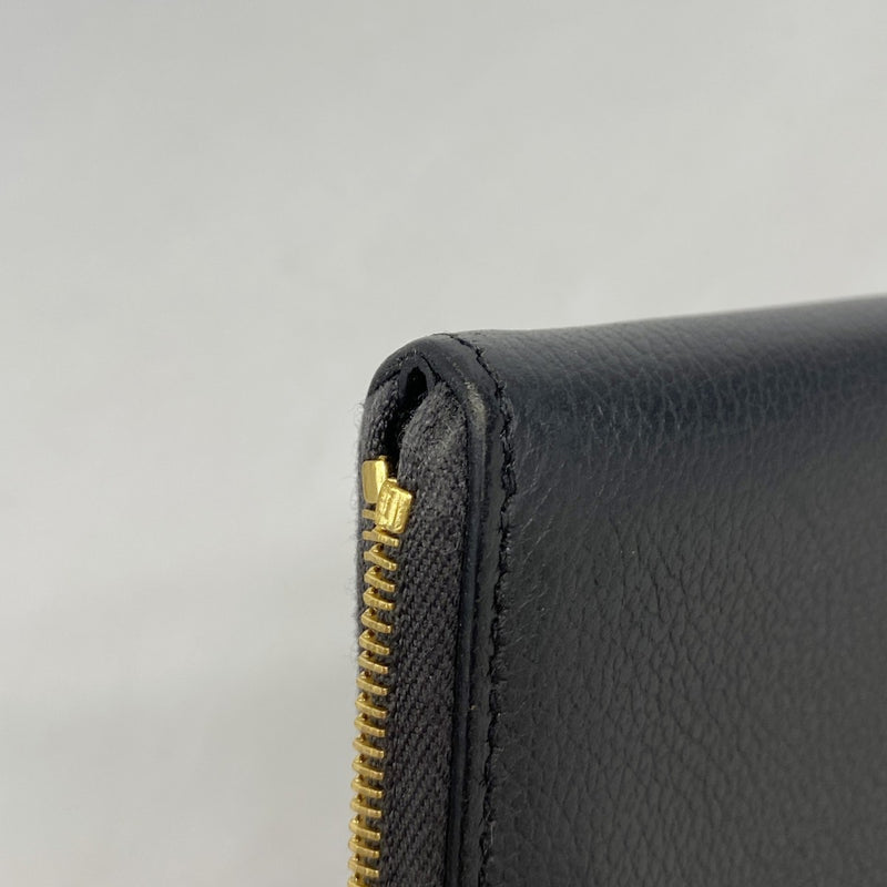 【6fd5922】エルメス コインケース ジップアンゴーコンパクト エバーカラー グリミスティ ゴールド金具 B刻印【中古】レディース