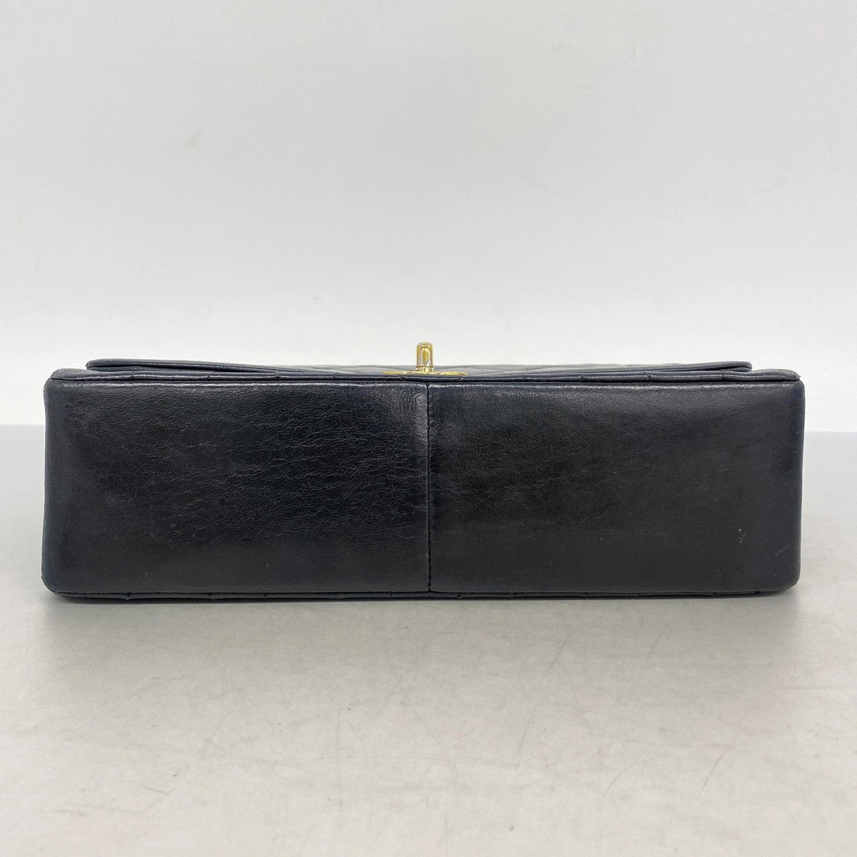 【6fd5927】シャネル ショルダーバッグ ダイアナ チェーンショルダー ラムスキン ブラック ゴールド金具【中古】レディース