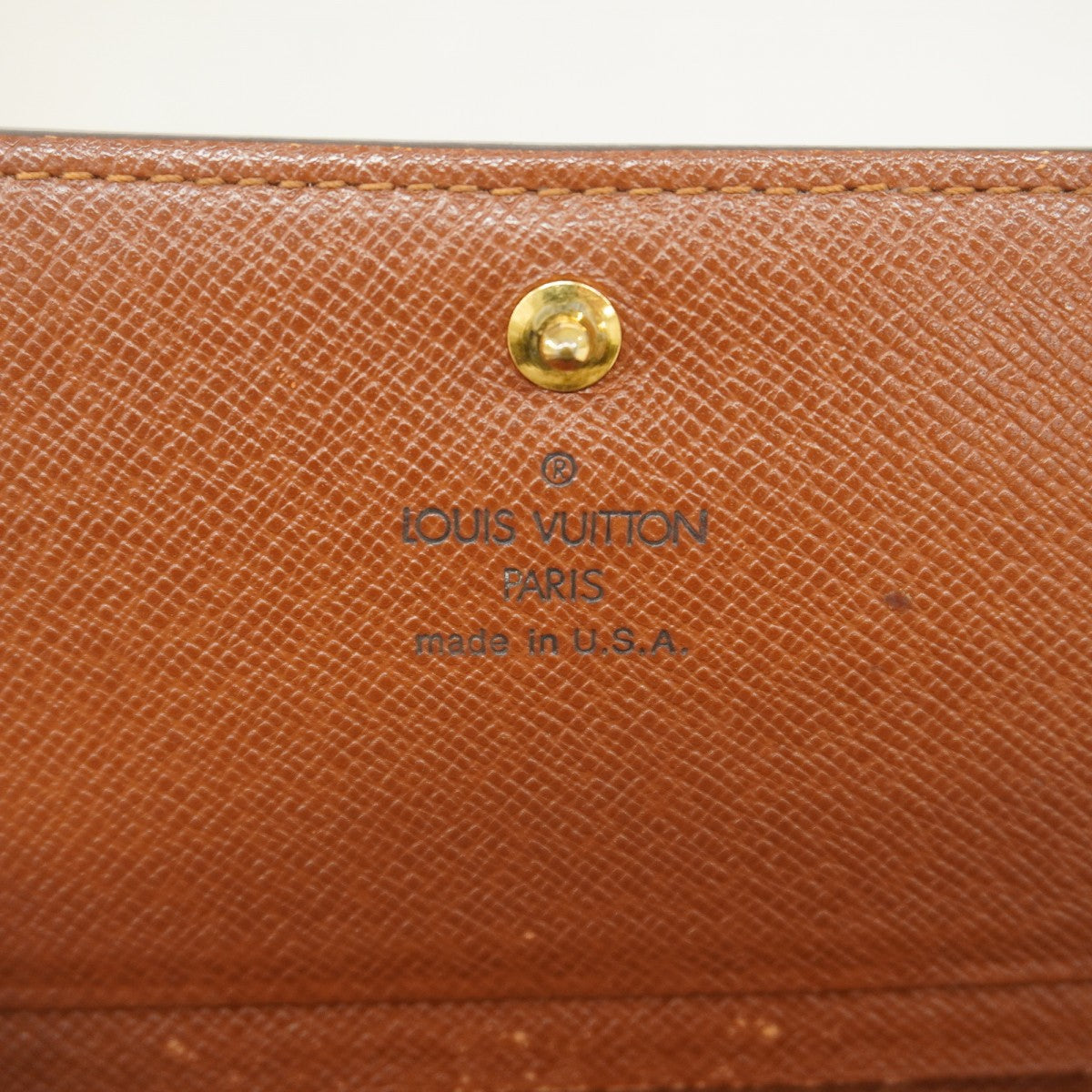 【6fd5935】ルイヴィトン 財布 モノグラム ポルトモネビエトレゾール M61730 ブラウン【中古】レディース