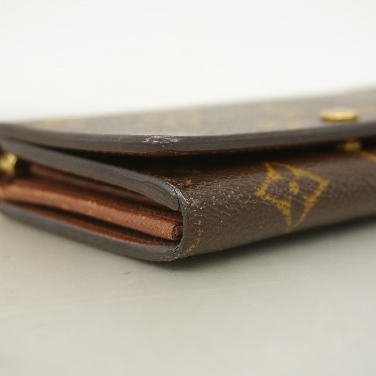 【6fd5935】ルイヴィトン 財布 モノグラム ポルトモネビエトレゾール M61730 ブラウン【中古】レディース