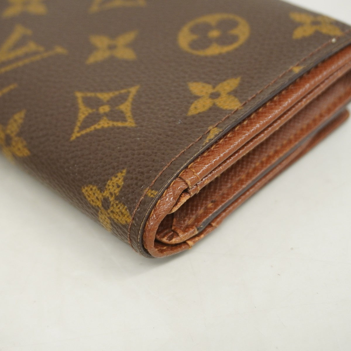 【6fd5935】ルイヴィトン 財布 モノグラム ポルトモネビエトレゾール M61730 ブラウン【中古】レディース