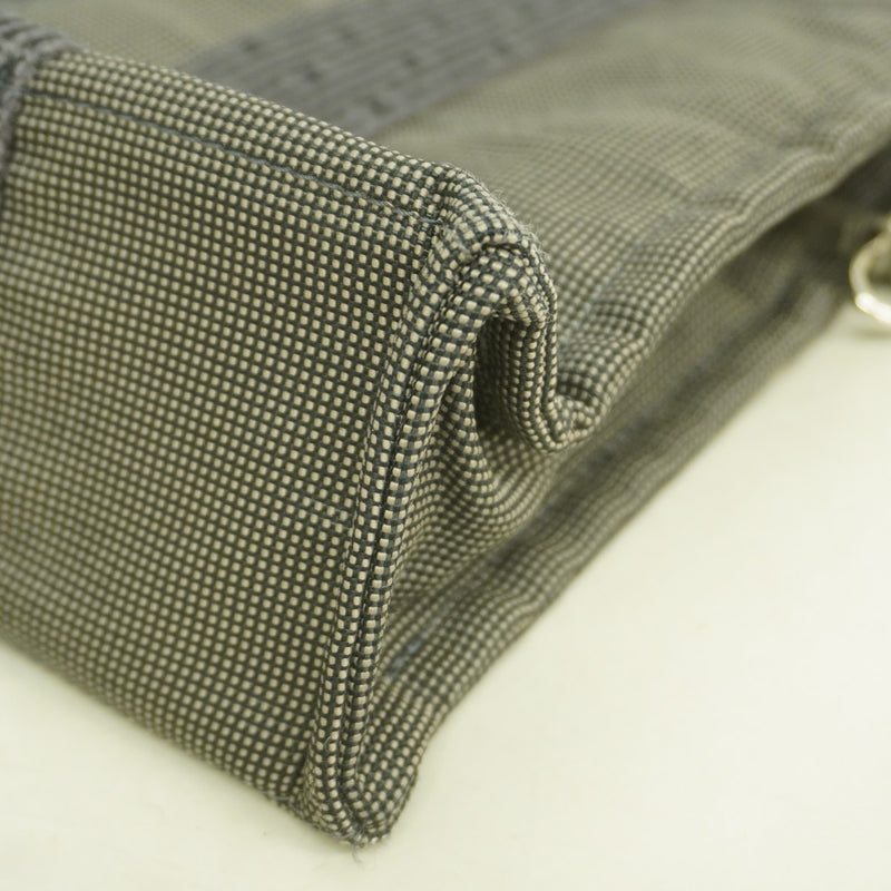 【6fd5939】エルメス ハンドバッグ エールラインPM キャンバス グレー シルバー金具【中古】メンズ レディース ユニセックス