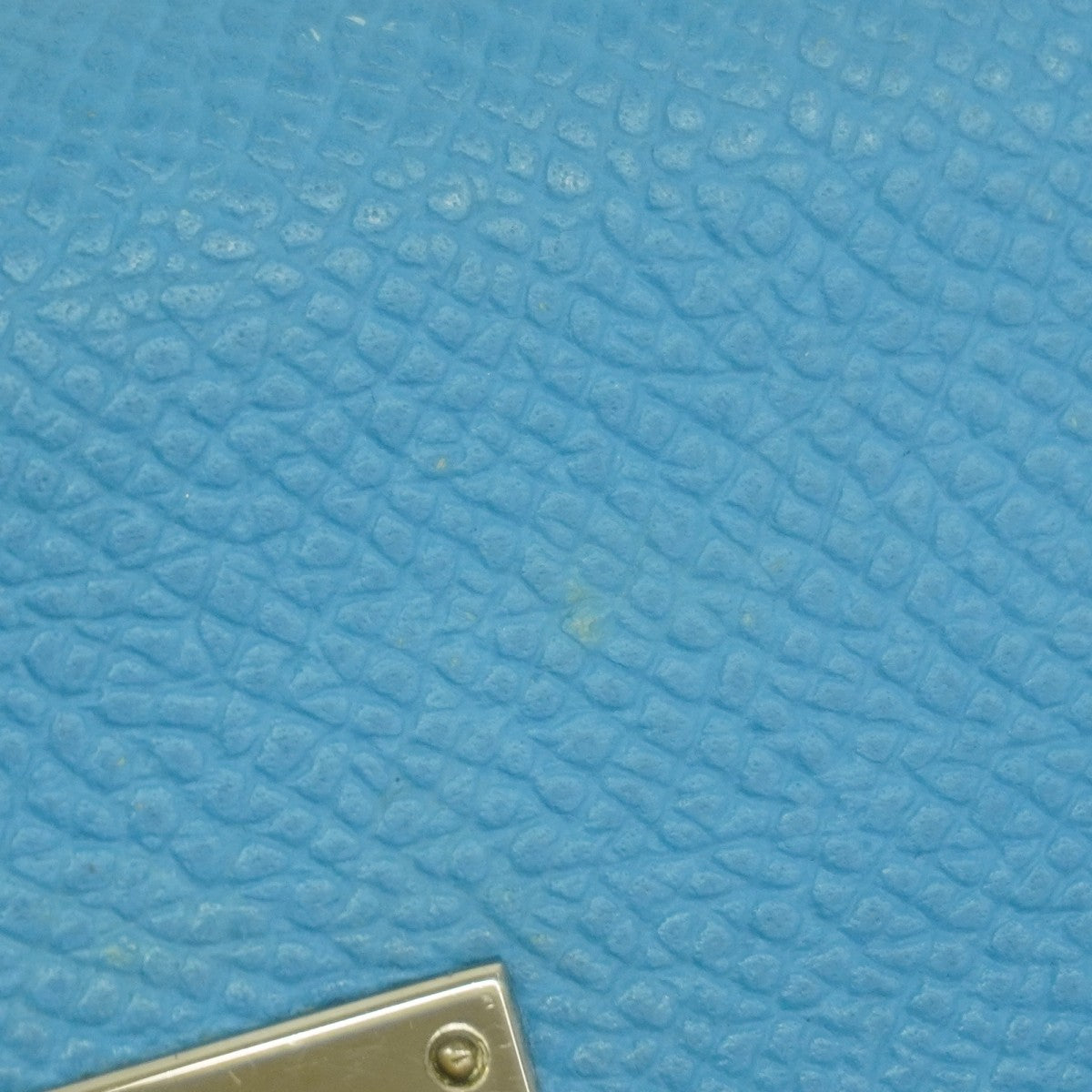 【6fd5940】エルメス 長財布 ケリーウォレット ヴォーエプソン アズール シルバー金具 T刻印【中古】メンズ レディース ユニセックス