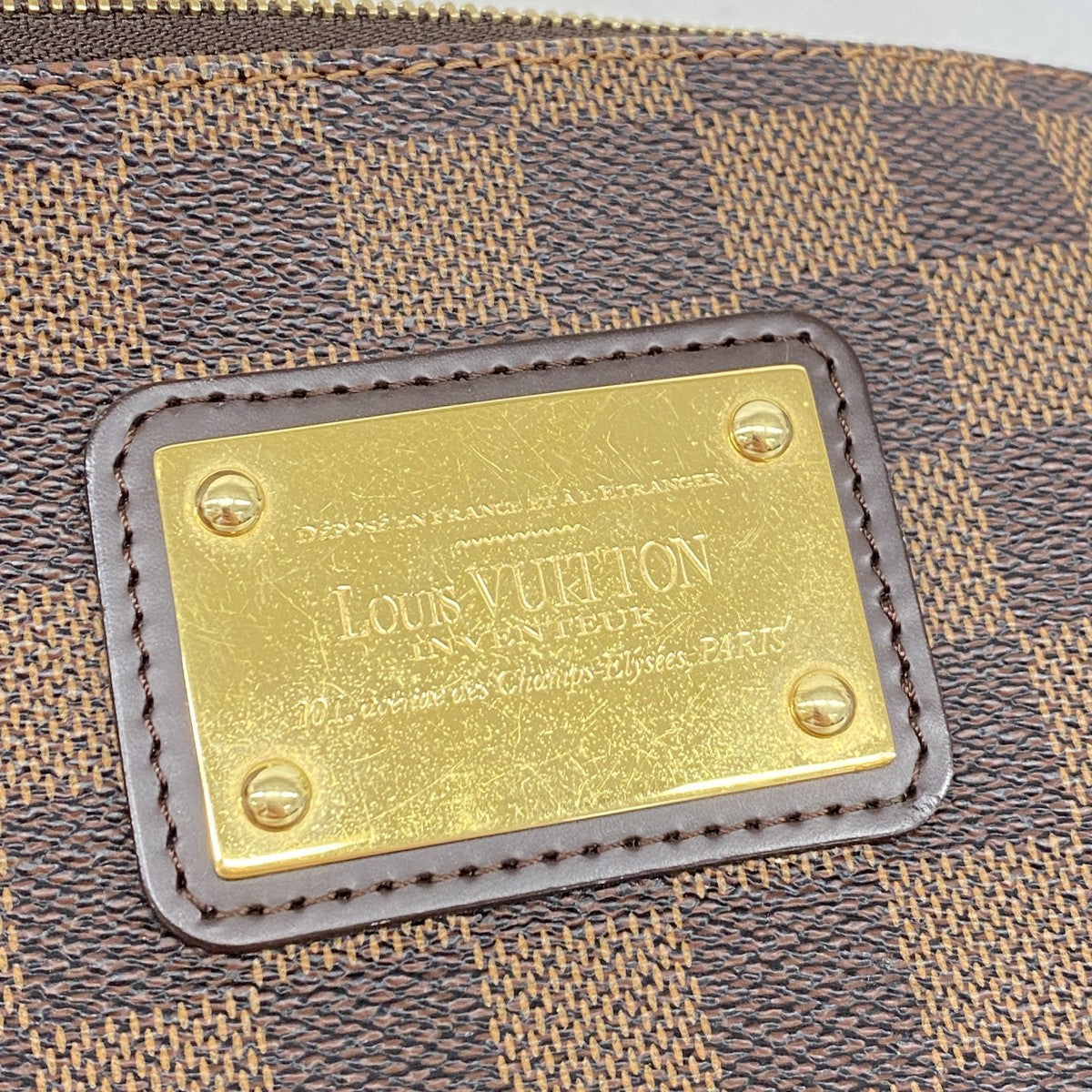 【6fd5951】ルイヴィトン ハンドバッグ ダミエ エヴァ N55213 エベヌ 2wayバッグ【中古】レディース