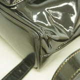【6fd5955】グッチ リュック・デイパック バンブー 003 1705 0030 エナメル ブラック ゴールド金具【中古】レディース