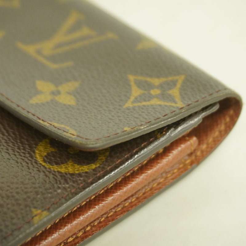 【6fd5961】ルイヴィトン 長財布 モノグラム ポシェットポルトモネクレディ M61725 ブラウン【中古】レディース