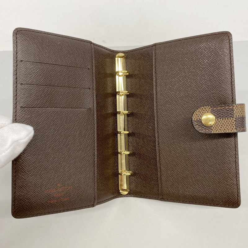 【6fd5982】ルイヴィトン 手帳カバー ダミエ アジェンダPM R20700 エベヌ【中古】メンズ レディース ユニセックス