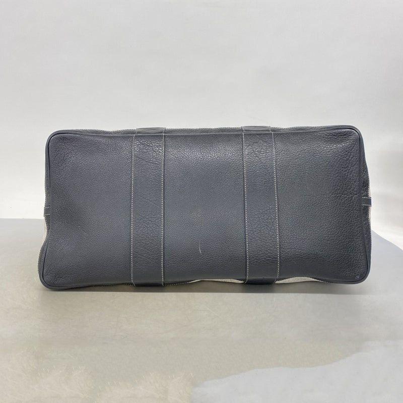 【6fd5983】エルメス トートバッグ ガーデンパーティGM トワルアッシュ ブラック シルバー金具 □G刻印【中古】レディース