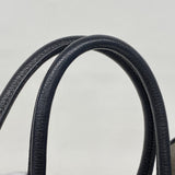 【6fd5983】エルメス トートバッグ ガーデンパーティGM トワルアッシュ ブラック シルバー金具 □G刻印【中古】レディース