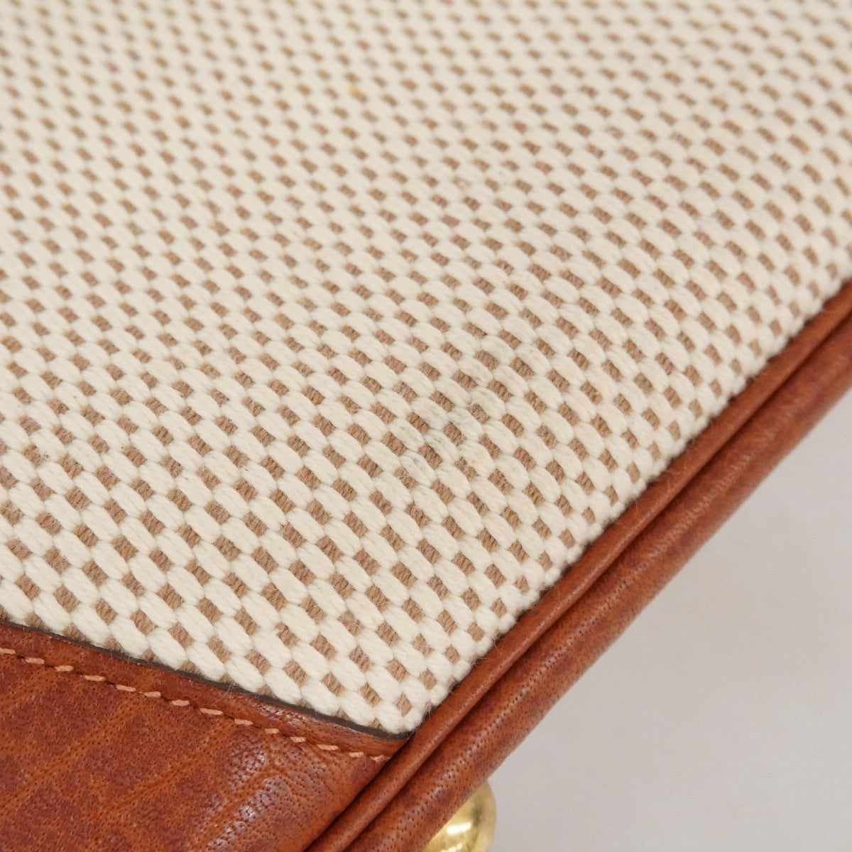 【6fd6000】エルメス ハンドバッグ ヴィクトリア45 トワルGM マロン ゴールド金具 □F刻印【中古】メンズ レディース ユニセックス