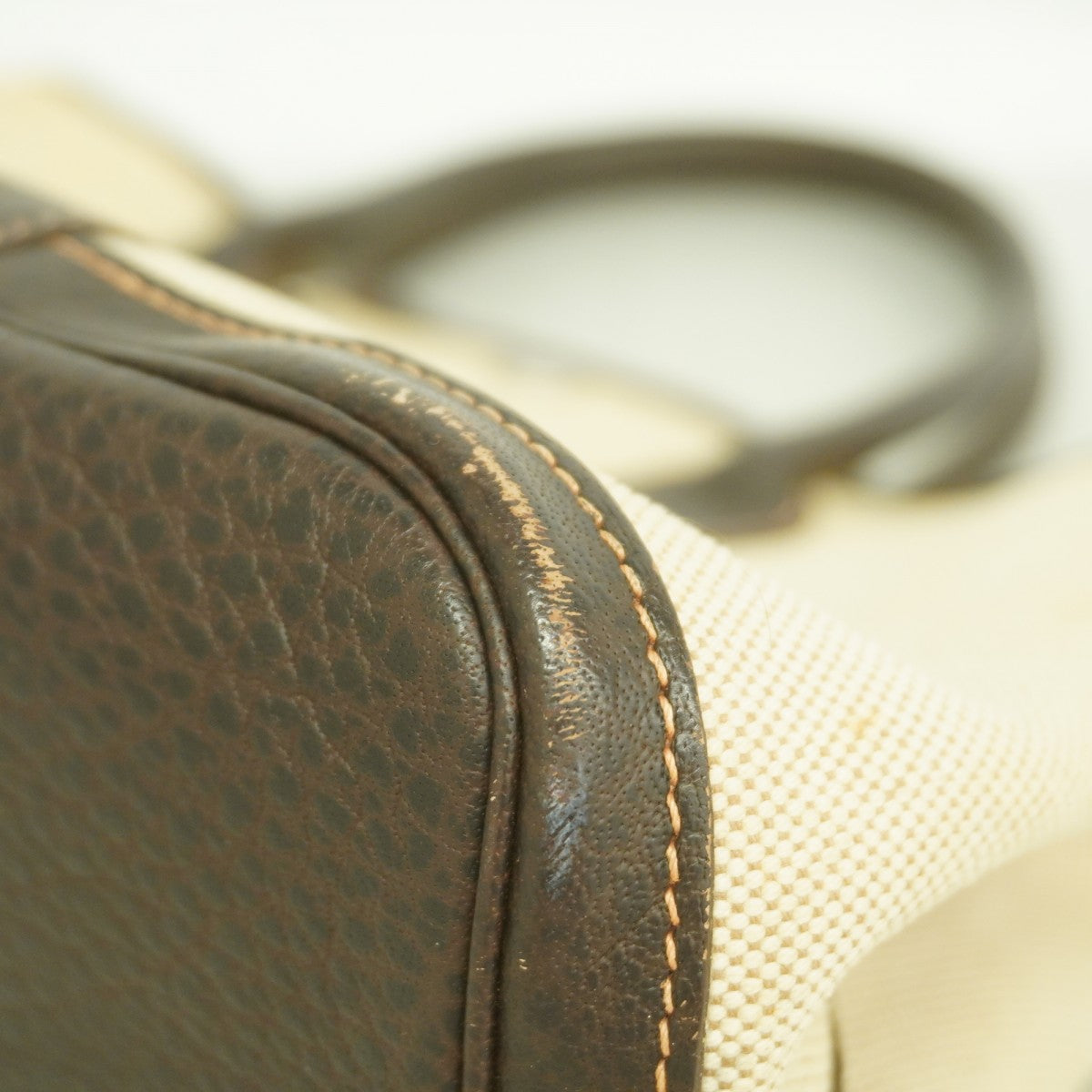 【6fd6029】エルメス トートバッグ ガーデンパーティTPM トワルアッシュ ブラウン シルバー金具 □I刻印【中古】メンズ レディース ユニセックス