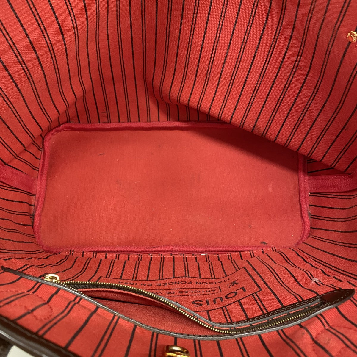 【6fd6040】ルイヴィトン トートバッグ ダミエ ネヴァーフルMM N41358 エベヌ【中古】レディース