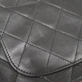 【6fd6051】シャネル ショルダーバッグ ミニマトラッセ チェーンショルダー ラムスキン ブラック ゴールド金具【中古】レディース