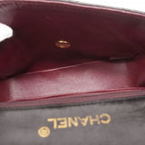 【6fd6051】シャネル ショルダーバッグ ミニマトラッセ チェーンショルダー ラムスキン ブラック ゴールド金具【中古】レディース