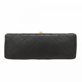 【6fd6051】シャネル ショルダーバッグ ミニマトラッセ チェーンショルダー ラムスキン ブラック ゴールド金具【中古】レディース