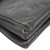 【6fd6053】ルイヴィトン ハンドバッグ モノグラム・エンボス クッサンMM M21264 ノワール 2wayバッグ【中古】レディース