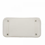 【6fd6056】エルメス ハンドバッグ バーキン30 トゴ ホワイト シルバー金具 □L刻印【中古】レディース
