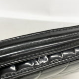 【6fd6057】シャネル ブリーフケース チョコバー パテントレザー ブラック シルバー金具【中古】メンズ レディース ユニセックス