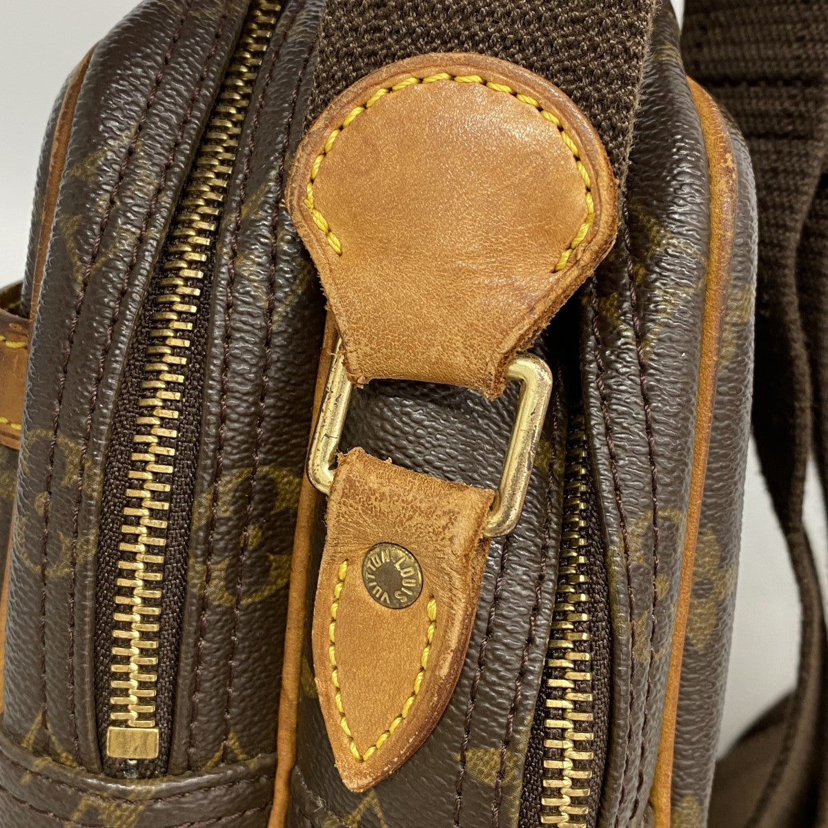 【6fd6061】ルイヴィトン ショルダーバッグ モノグラム リポーターPM M45254 ブラウン【中古】レディース