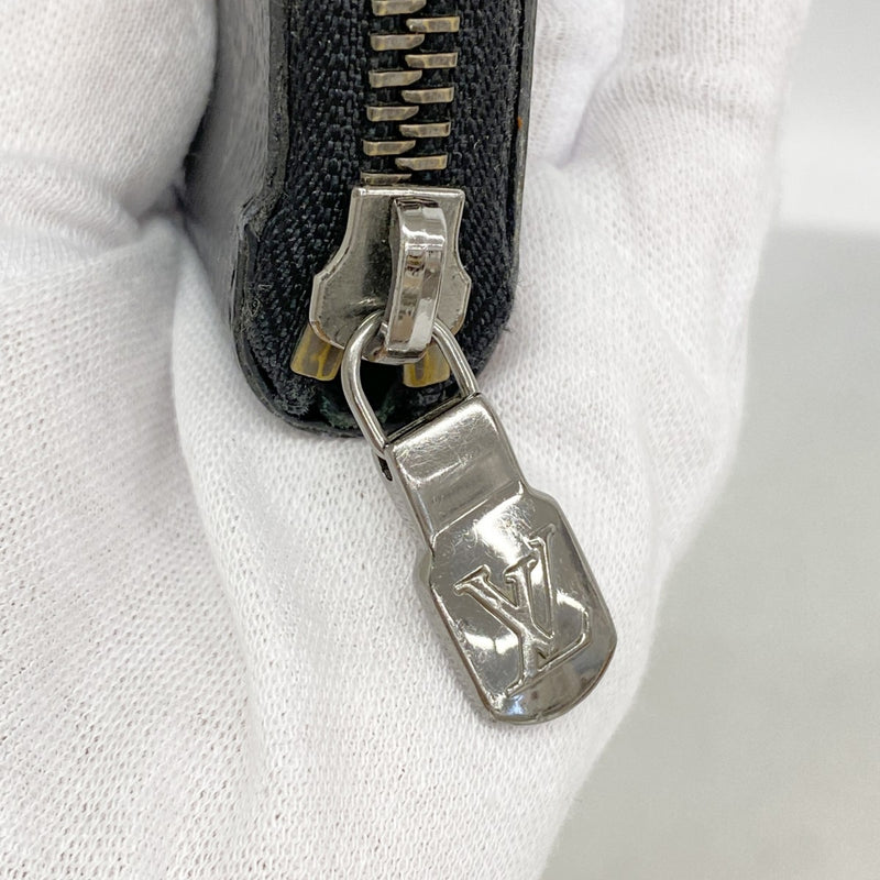 【6fd6065】ルイヴィトン 長財布 モノグラム・エクリプス ジッピーウォレットヴェルティカル M62295 ブラック【中古】メンズ