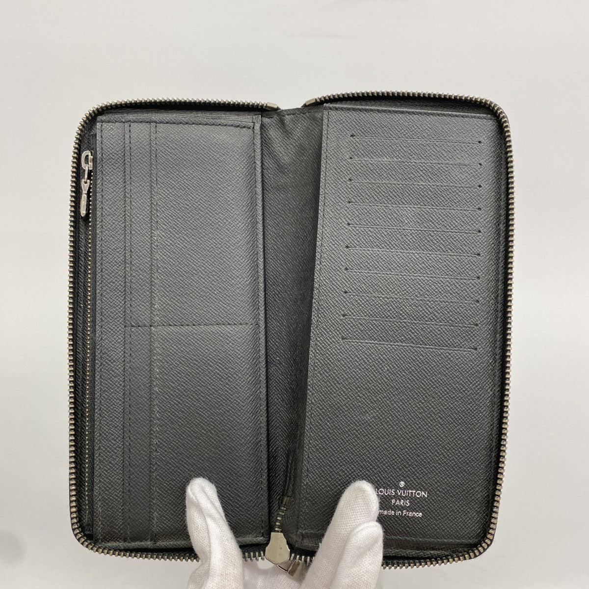 【6fd6065】ルイヴィトン 長財布 モノグラム・エクリプス ジッピーウォレットヴェルティカル M62295 ブラック【中古】メンズ