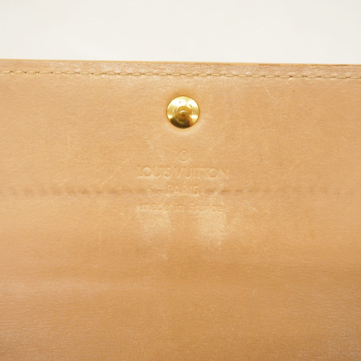 【6fd6075】ルイヴィトン 長財布 ヴェルニ ポシェットポルトモネクレディ M91380 ノワゼット【中古】レディース