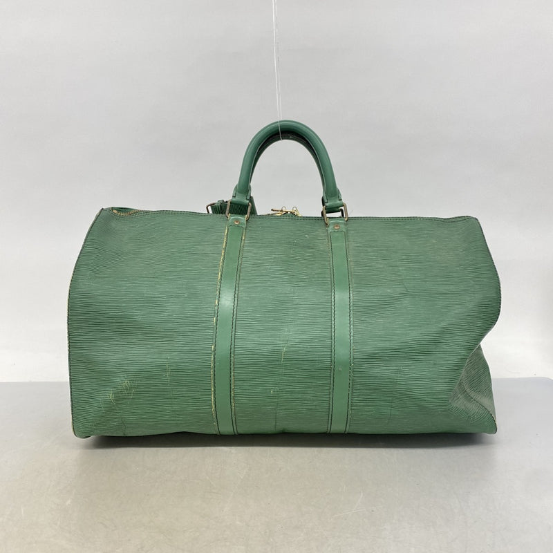 【6fd6090】ルイヴィトン ボストンバッグ エピ キーポル50 M42964 ボルネオグリーン【中古】メンズ レディース ユニセックス