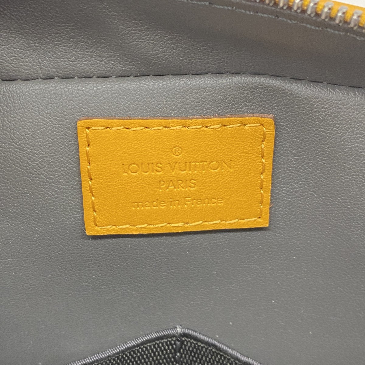 【6fd6091】ルイヴィトン ポーチ ダミエ・アンフィニ トゥルーストワレ N23340 ソラール【中古】メンズ