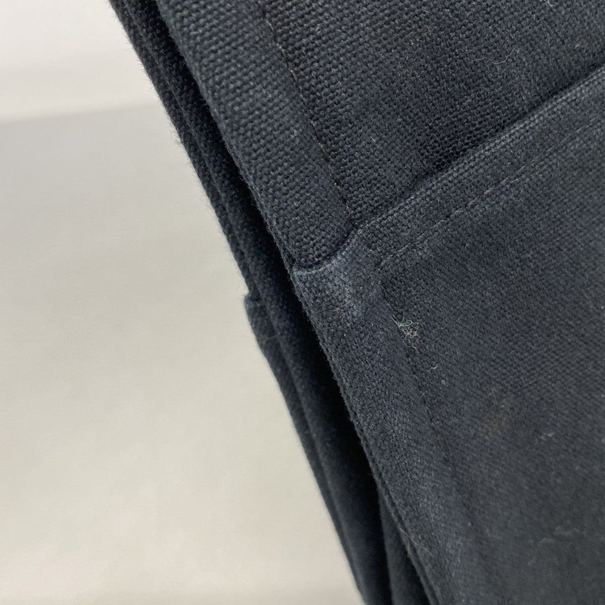 【6fd6098】エルメス トートバッグ ドーヴィルMM キャンバス ブラック シルバー金具【中古】メンズ レディース ユニセックス