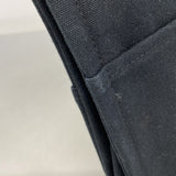 【6fd6098】エルメス トートバッグ ドーヴィルMM キャンバス ブラック シルバー金具【中古】メンズ レディース ユニセックス