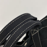 【6fd6098】エルメス トートバッグ ドーヴィルMM キャンバス ブラック シルバー金具【中古】メンズ レディース ユニセックス