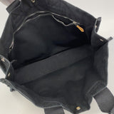 【6fd6098】エルメス トートバッグ ドーヴィルMM キャンバス ブラック シルバー金具【中古】メンズ レディース ユニセックス